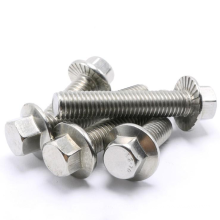 Din6921 Serrated Full Thread Zinc Grade 8.8 304 316 Stainless Steel Hex Flange Bolts